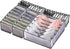 Pack of 5 Underwear Drawer Organizer Set- Foldable Underwear Storage Divider Boxes Includes 6/7/7/11/11 Cell Collapsible Closet Compartments for Socks Bras Ties Lingerie Scarves Organizing