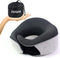 ZIUQAB Travel Pillow, Memory Foam Travel Neck Pillow with Velcro, 360-Degree Head Support with Storage Bag for Airplane, Car, Travel, Camping, Bus, Train