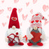 Valentines Day Gnomes, 2-Pack Valentines Gnomes, Gnomes Plush Swedish Handmade Gnomes for Valentines Gift/ Decoration - Scandinavian Decorations for Table, Bedroom, Living Room, Mantle