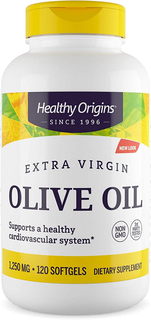 Healthy Origins Extra Virgin Olive Oil Softgels, 120 Count