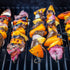 Blue Donuts 24 Pack Kabob Skewers for Grilling 17 Inch - BBQ Grill Grilling Accessories, Stainless Steel, Pack of 24