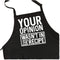 ApronMen, Your Opinion BBQ Grill Adjustable Apron for Men, Black, One Size