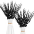 Artificial Eucalyptus Stem Faux Eucalyptus Branches Farmhouse Silver Dollar Eucalyptuses Leaf Bouquet for Shower Wedding Party Table Centerpiece 14.1 Inch (Black,30 Pieces)