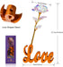 Gifts for Mom Grandma Women Stepmom Mother in Law,Mothers Day Rose Artificial Flower w/Love Stand Gifts from Daughter Son, Birthday Valentines Day Anniversary Wedding Gifts for Girlfriend Her Wife