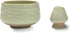 TEANAGOO Chawan Matcha Tea Bowl and Matcha Whisk Rest, Chasen Holder MB-6, 18OZ / 510 ML, Matte Light Green with Black Seam, 2 pcs/Boxes.Handle Mixing Wisk Stand, Match Sifter Whisker Handmade Brush