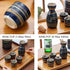Sake Set Blue Japanese 5 Pieces Traditional Japanese Sake Cup Set Hand Painted Design Porcelain Pottery Ceramic Cups Crafts Wine Glasses Gifts (Blue Wise, 200 ML)