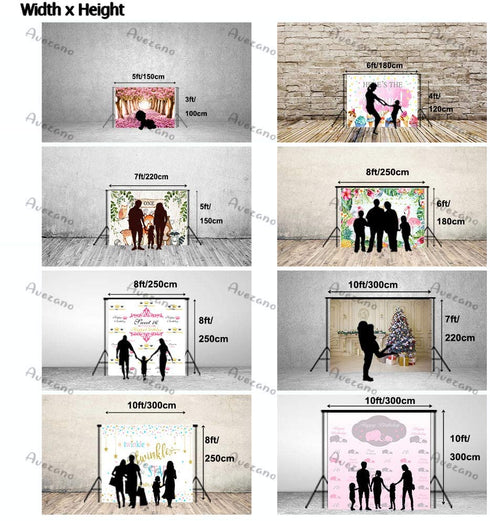 Avezano Boy or Girl Gender Reveal Background Blue or Pink Gender Reveal Floral Decoration Baby Gender Reveal Theme Banner (7x5ft)