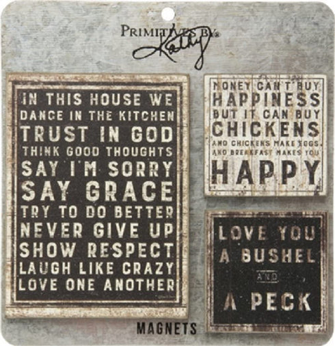 Primitives by Kathy Kitchen Décor in This House We Dance Magnet Set: Great for Housewarming, Gift, or Any Kitchen or Living Room
