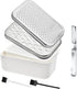Stainless Steel Cheese Grater Multi-Function Cheese Grater Hand Chopper Graters & Peelers with Container & Lid for Cheeses Butter Cucumber Nutmeg