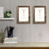Amazon Brand Pinzon A4 Picture Frames, Rustic Certificate Document Frame, Wall Hanging and Tabletop, A4 Photo Frames, Brown (Set of 2)