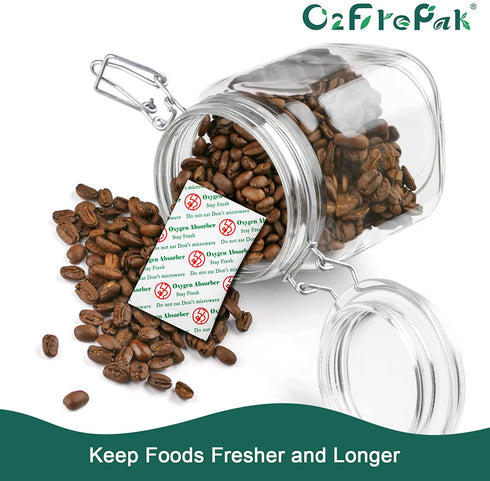O2frepak 1000CC(20-Pack) Food Grade Oxygen Absorbers Packets for Home Made Jerky and Long Term Food Storage