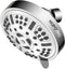 HOPOPRO Upgraded 9 Settings High Pressure Shower Head, Fixed Showerhead Adjustable Bathroom Showerhead Multi-functional Wall Mount Rainfall Showerhead for Low Water Flow