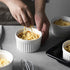 DOWAN 8 oz Ramekins - Ramekins for Creme Brulee Porcelain Ramekins Oven Safe, Classic Style Ramekins for Baking Souffle Ramekins Bowls, Set of 6, White