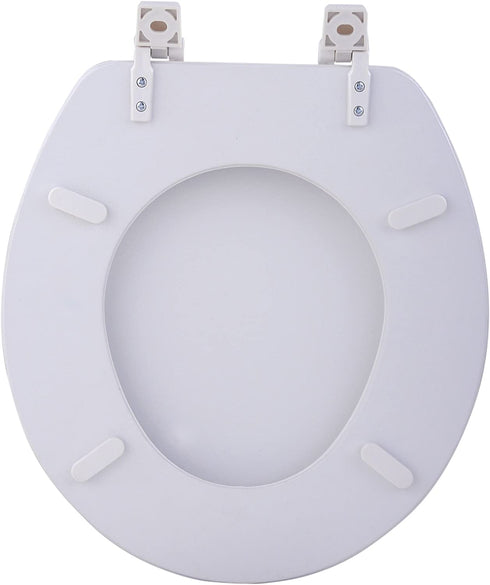 Achim Home Furnishings White TOVYSTWH04 17-Inch Fantasia Standard Toilet Seat, Soft