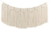 TIMEYARD Macrame Wall Hanging Curtain Valance, Macrame Tapestry Garland Banner, Boho Shabby Chic Bohemian Woven Wall Decor Living Room Dorm Bedroom Nursery Party Backdrop, 15" W x35" L, 7 Flags