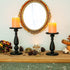 Candle Holders for Pillar Candles Metal Candlestick Holder 2 Pcs Candleholders Stand for LED Tea Light Candles, Ornament for Birthday, Wedding and Home Decoration