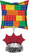 Creative Converting Building Airfilled Kit Block Party Balloon Centerpiece | 1 Pc, One Size, Multicolor