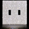 Shiny Rhinestones Wall Plate Cover Light Switch Cover Outlet Covers Wall Plate Cover Light Switch Cover Decorative Bling Light Switch Cover (2-Gang Toggle, Silver)