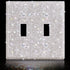 Shiny Rhinestones Wall Plate Cover Light Switch Cover Outlet Covers Wall Plate Cover Light Switch Cover Decorative Bling Light Switch Cover (2-Gang Toggle, Silver)