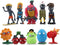 Maikerry 10 Pieces Zombies 2 Series Toys, PVC Garden Warfare 2 Gifts Zombie Toys for Kids and Fans