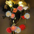 TURNMEON 10Ft 30Led Rose Light Valentines Day Decoration Flower String Lights Red Pink White Rose Battery Power Artificial Flowers Garland Lights Indoor Outdoor Decor Valentines Home Party(Warm White)