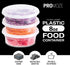 Plastic Deli Food Storage Containers With Leak-Proof Lids (48 Pack, 8 Oz) | Microwaveable Airtight Container For Soups, Snacks, Meal Prep, Salad, Ice Cream | BPA-Free Kitchen & Restaurant Supplies
