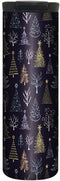 Tree-Free Greetings Barista Stainless Steel Tumbler, Vacuum Insulated Travel Cup, 17 oz, Hand Drawn Trees