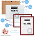 10x14 inch Wood Picture Frames for Wall Hanging,Diamond Painting Frames Rectangle Baby Scan Picture Frame for Family Walls Decoration,Anniversary,Wedding,Christmas,Halloween,Shower,Certificate (Red)