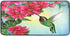 Spring Hummingbird Kitchen Rug Cherry Red Flower Kitchen Mat Summer Blue Sky Floral Leaves Floor Mat Non Slip Area Rugs for Home Decor 39" X 20"