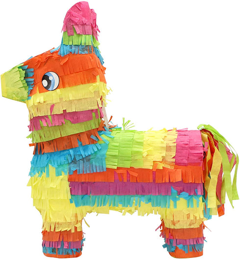Cinco De Mayo Donkey Pinata for Kids Birthday Party, (13 x 20 x 5 in.) for Fun Fiesta Taco Party Supplies, Luau Event Photo Props, Mexican Theme Decoration, Carnivals Festivals, Taco Tuesday Event