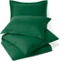 Nestl Dark Green Duvet Cover Full Size - Soft Full Size Duvet Cover Set, 3 Piece Double Brushed Duvet Cover with Button Closure, 1 Full Duvet Cover 80x90 inches and 2 Pillow Shams