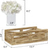 Y&ME Wood Toilet Paper Basket Bathroom Toilet Decor Box with Mason Jar, Wooden Bathroom Over Toilet Paper Storage Box, Farmhouse Table Counter Organizer Decor for Bathroom, Living Room, Kitchen