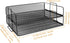 DUOFIRE Paper Organizer for Desk 2 Tier Letter Tray, Paper Tray Organizer Letter Tray Mesh Office Desk Organizers and Accessories for School Home Office Supplies