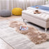 LEEVAN Sheepskin Rug Faux Fur Rug Super Soft Fluffy Chair Cover Seat Shaggy Single Pelt Floor Mat Carpet Accent Home Decor?Coffee,2' x 5'?