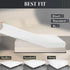 Soft Stretch Queen Size Fitted Sheet Only - Jersey Knit, Cozy T-Shirt Like & 4-Way Stretchy Snug Fit & Stay in Place, No More Slipping Off for Mattress (Deep: 5"-16") - White, Queen