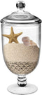 Bekmore Large Apothecary Jar with Airtight Lid in Premium Acrylic, Decorative Weddings Candy Buffet, Break-Resistant and BPA-Free, 57.5 Ounce