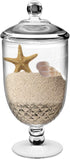 Bekmore Large Apothecary Jar with Airtight Lid in Premium Acrylic, Decorative Weddings Candy Buffet, Break-Resistant and BPA-Free, 57.5 Ounce
