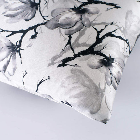 MAXFEEL 100% Pure Mulberry Silk Pillowcase with Zipper for Skin&Hair Care Both Sides Soft Breathable (Pattern02, Standard)