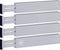Adjustable Bamboo Drawer Divider Organizer - Fits Large Drawers Sized 17.5" Upto 22"- Expandable Kitchen Drawer Organizer Separators for Utensils, Dresser, Clothes, Bedroom, Bathroom 4-Pack, Gray