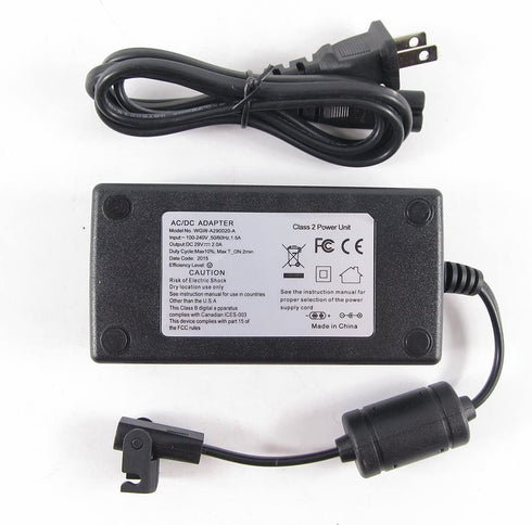 29V 2A Adapter Charger for Lift Chair or Power Recliner OKIN, Limoss SP2-B SP2-A SP2-B1 SP2-A1 MC125,Tranquil Ease, AC/DC Switching Power Supply Transformer + Polarized SPT2 Power Wall Cord