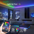 LED Strip Lights, LED Lights for Bedroom Bluetooth Music Sync, 16.4ft 5V USB Powered LED Light Strip Waterproof, 150LEDs RGB 5050 Color Changing with App Control