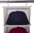GRANDAN Version 2.0 Hanging Hat Rack for Closet, 10 Shelf Hanging Closet Hats Organizer Storage for Baseball Caps, Hanging Baseball Hat Holder, Caps Hanger for Closet with Stainless Metal Hook (Beige)