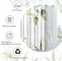 Green and White Shower Curtain Green Leaves Fabric Shower Curtains Botanical Themed Floral Shower Curtain for Bathroom Watercolor Leaf Shower Curtain Sets Waterproof with Hooks, 72? X 72?
