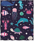 Jekeno Ocean Animal Blanket Smooth Soft Starfish Shark Turtle Print Blanket Kid Baby for Sofa Chair Bed Office Travelling Camping 50"x60"
