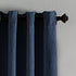 Curtainworks Lenox Grommet Curtain Panel, 50 x 120 in, Navy
