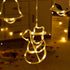 Icicle String Fairy Light - Bells Santa Claus Fairy Curtain Lights - Window Plug-in Curtain Lamp with Remote Control for Bedroom Patio, Wall, Christmas Decor, Wedding, Party, Indoor and Outdoor