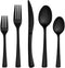Bestdin 20-Piece Matte Black Silverware Set, Premium Stainless Steel Flatware Cutlery Set for 4, Spoons and Forks Set Includes Knife/Fork/Spoon, Dishwasher Safe