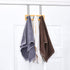 ToiletTree Products Bamboo Wood & Stainless Steel Over The Door Towel Rack, 3 Hooks