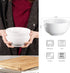 Cibeat 10 Ounce Porcelain Bowls Set 8 Pack Premium White Ceramic Bowls for Cereal, Soup, Salad, Pasta, Prep, Rice, Ice cream, Microwave & Dishwasher Safe