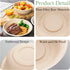 100 Pack 12 oz Disposable Paper Bowls,Heavy Duty Compostable Bowls,Natural Bagasse Bowls,Eco-friendly Paper Alternative Bowls for Parties Restaurants Catering